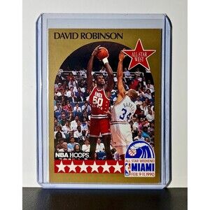 David Robinson Rookie 1990 NBA Hoops #24 Card San Antonio Spurs